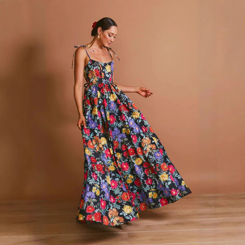 Women's Spaghetti-Strap Maxi Evening Dress