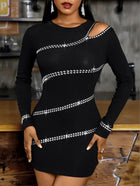 Women's Long-Sleeve Evening Dress