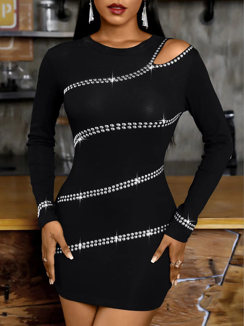 Women's Long-Sleeve Evening Dress