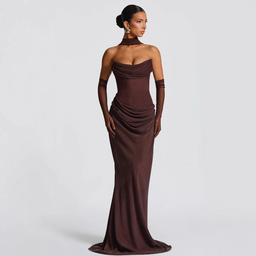 Women's Strapless Evening Dress