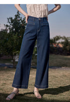 Vintage High Waist Straight Wide Leg Jeans for Women