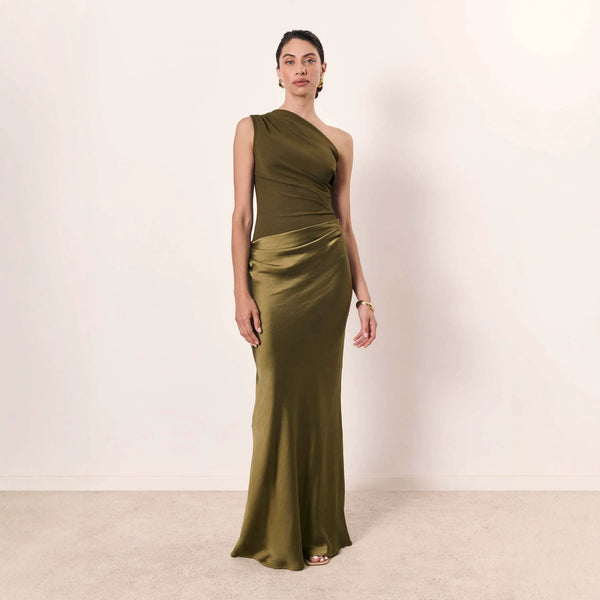 One-Shoulder Backless Bodycon Dress