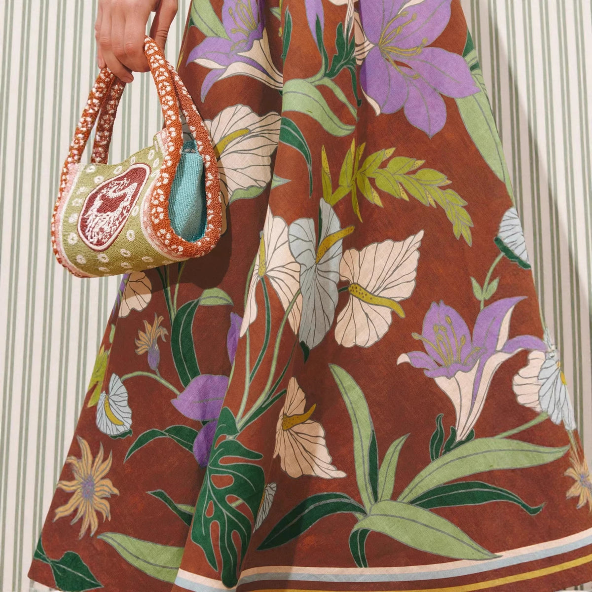 Women's Spaghetti-Strap Floral Evening Dress