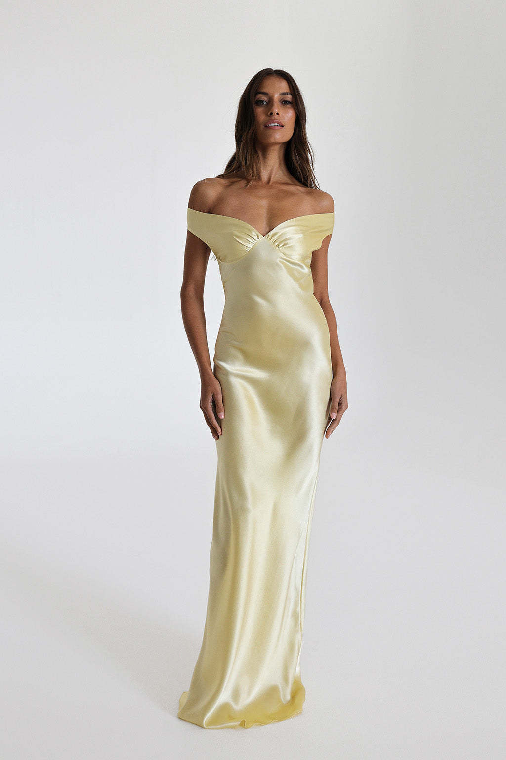 Women's Satin Mermaid Maxi Evening Dress