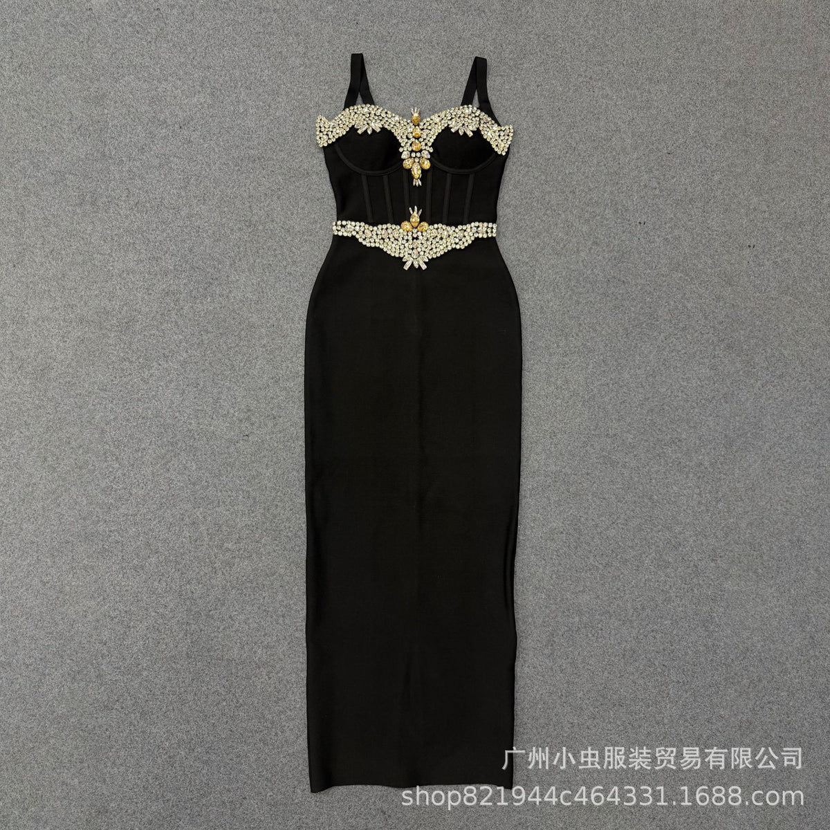 Women's Spaghetti-Strap Bandage Evening Dress