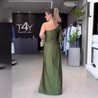 Women's Waist-Defining Maxi Evening Gown