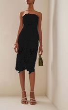 Women's Strapless Bandage Cover-Up Dress - Black