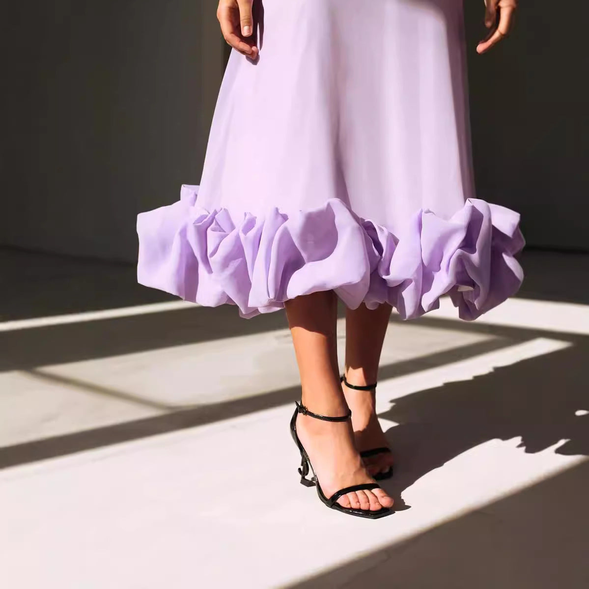 Women's Spaghetti-Strap Floral A-Line Maxi Evening Dress