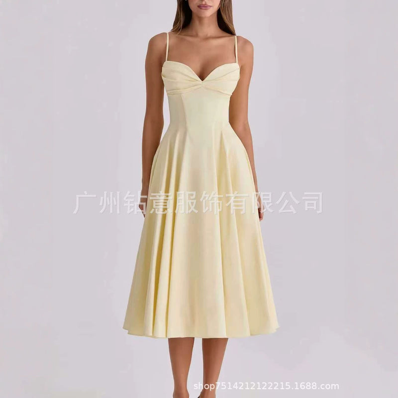 Sleeveless Fitted Evening Dress