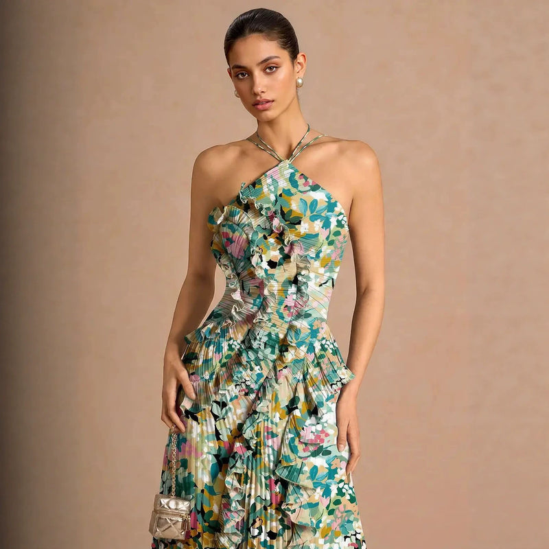 Women's Floral Evening Dress