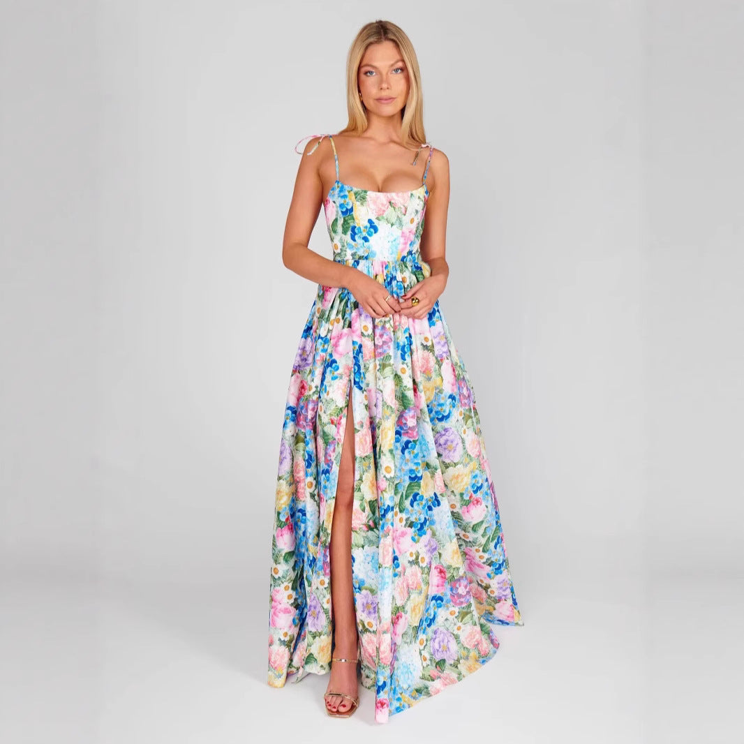Women's Spaghetti-Strap Maxi Evening Dress