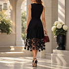 Women's Sleeveless Mesh Evening Dress