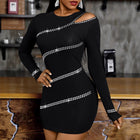 Women's Long-Sleeve Evening Dress