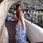 Women's Off-Shoulder Chiffon Maxi Evening Dress