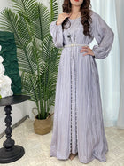 Women's Evening Dress - Light Gray
