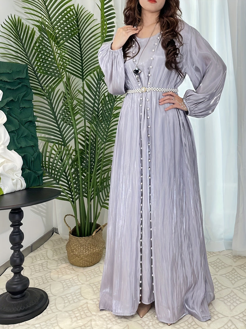 Women's Evening Dress - Light Gray