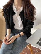 外贸原单意大利女装薄款外单清仓出口欧货羊绒针织开衫女毛衣外套