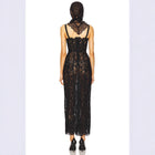 Women's Off-Shoulder Lace Maxi Evening Dress