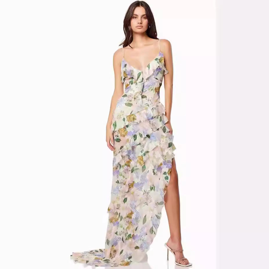 Women's Chiffon Maxi Evening Dress