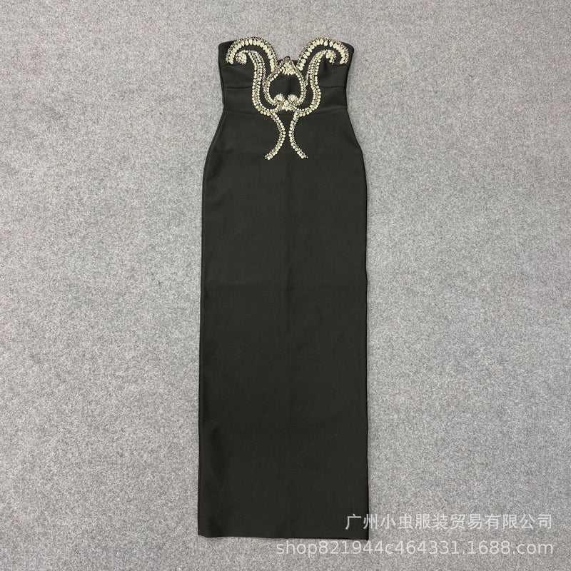 Women's Strapless Bandage Evening Dress