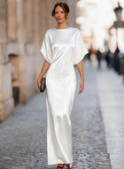 Women's Maxi Evening Dress - White