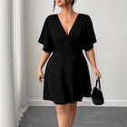 Women's Deep V-Neck Evening Dress