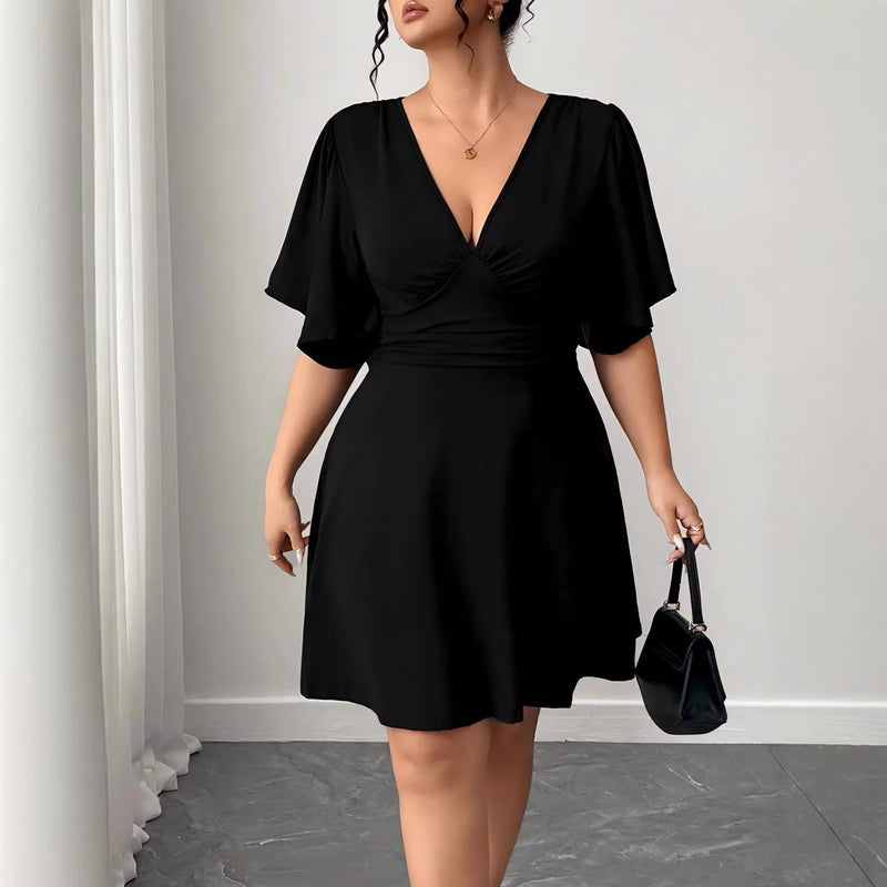 Women's Deep V-Neck Evening Dress