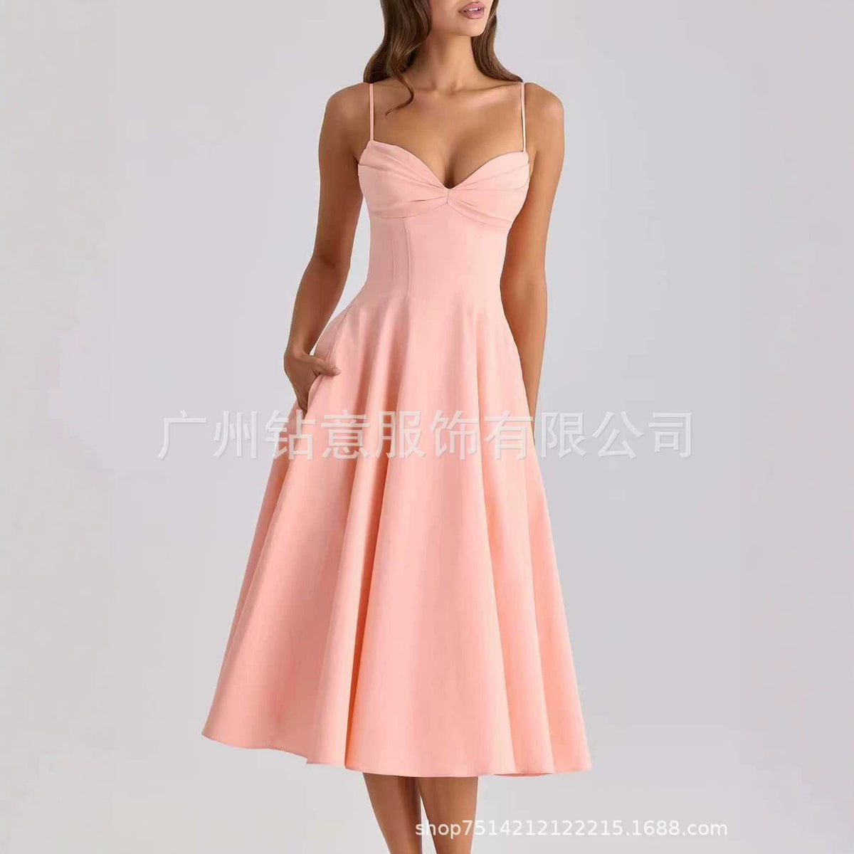 Sleeveless Fitted Evening Dress