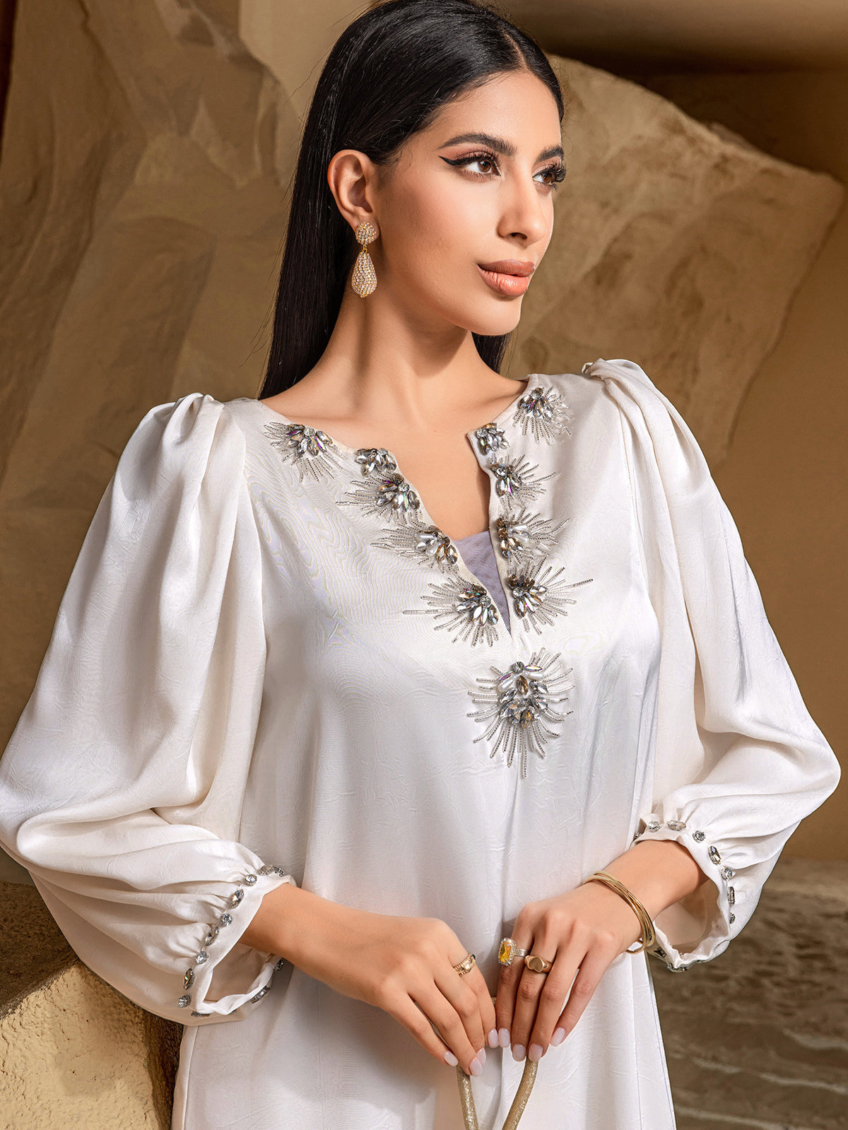 Women's Long-Sleeve Evening Dress