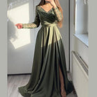 Women's Lace Ruffle Maxi Evening Dress