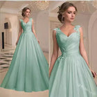 Women's Strapless Mesh Evening Dress