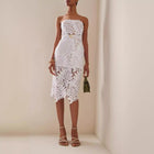 Women's Strapless Bandage Cover-Up Dress