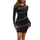 Women's Long-Sleeve Evening Dress