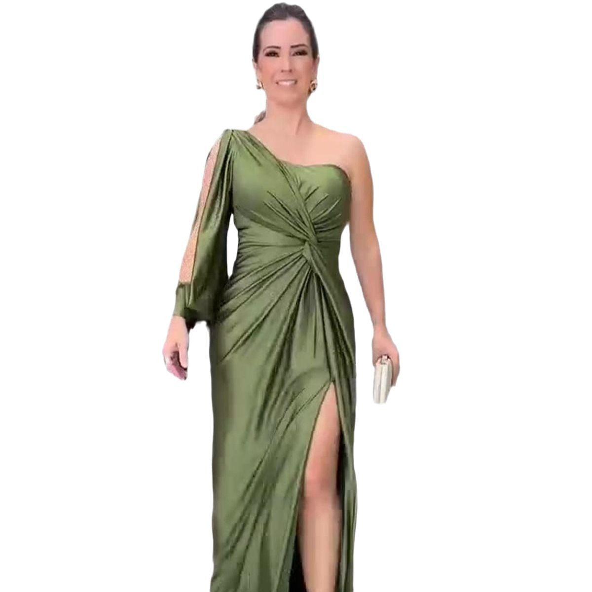 Women's Waist-Defining Maxi Evening Gown