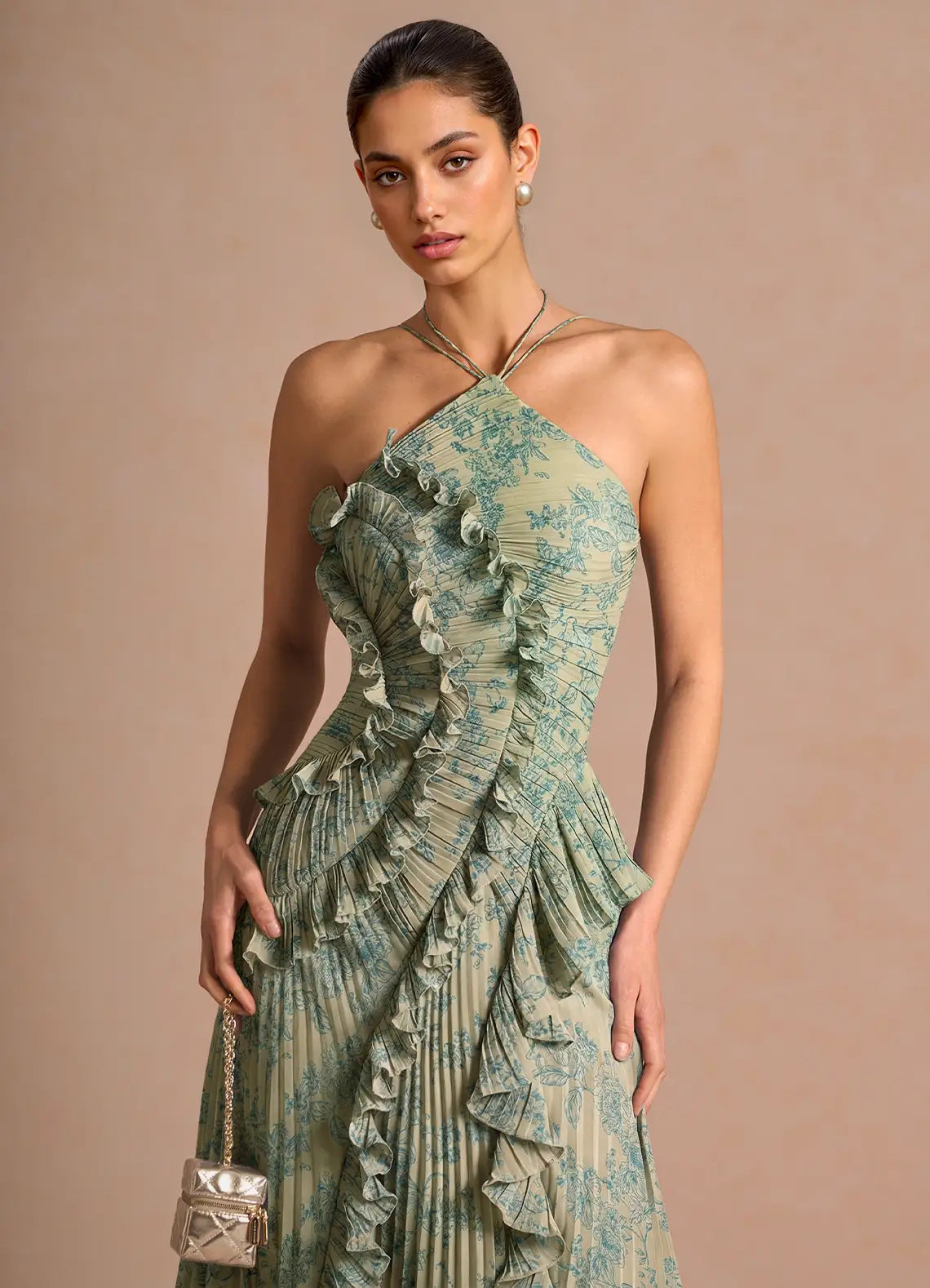 Women's Floral Evening Dress