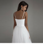 Sweetheart A-Line Wedding Dress with Spaghetti Straps - product photo 3