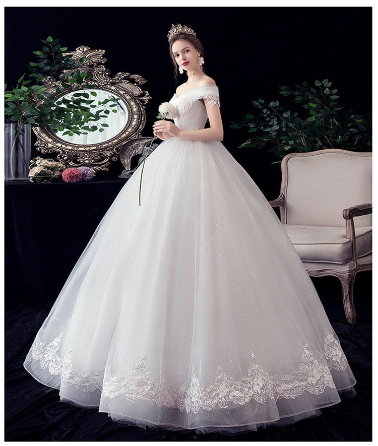 Strapless Lace Ball Gown Wedding Dress - product photo 2