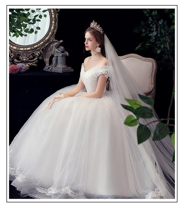 Strapless Lace Ball Gown Wedding Dress - product photo 5