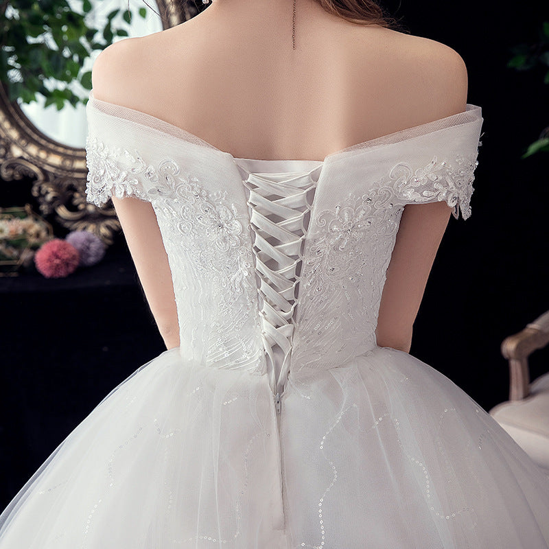 Strapless Lace Ball Gown Wedding Dress - product photo 7