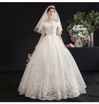 Lace Ball Gown Wedding Dress with Full Train - product photo