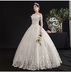 Lace Ball Gown Wedding Dress with Full Train - product photo 2