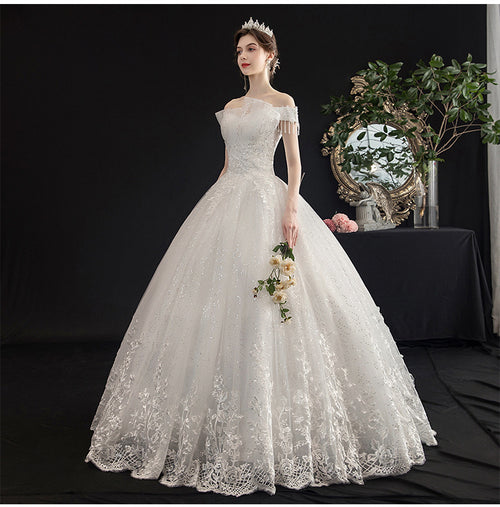 Lace Ball Gown Wedding Dress with Full Train - product photo 2