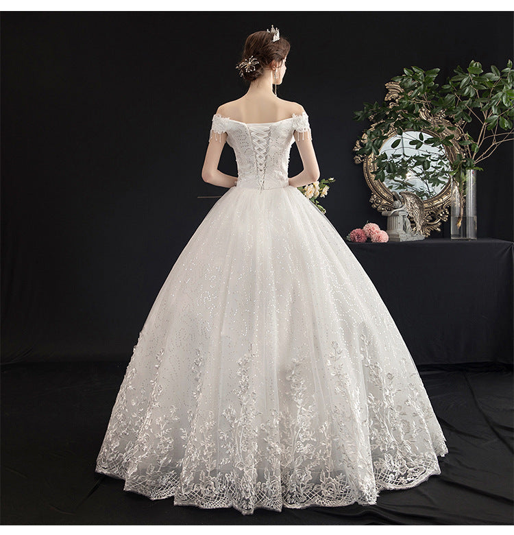 Lace Ball Gown Wedding Dress with Full Train - product photo 3