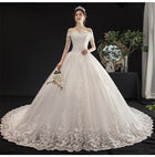 Lace Ball Gown Wedding Dress with Full Train - product photo 4