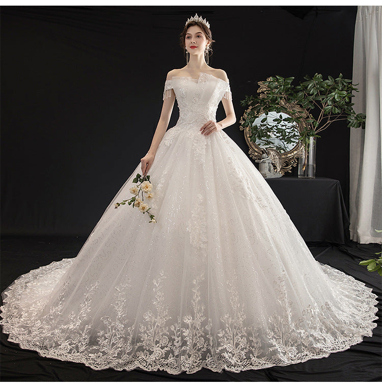 Lace Ball Gown Wedding Dress with Full Train - product photo 4