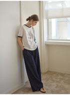 Tencel Linen Denim Sleeveless Button-Down Vest Shirt