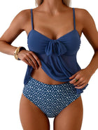 Mesh Bow One-Piece Swimsuit