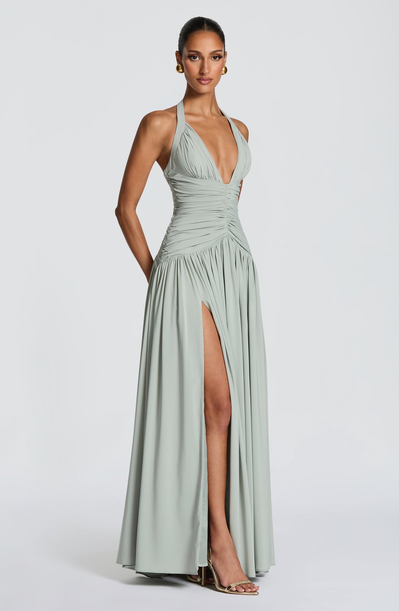 Amaris Maxi Dress - Sage Dress Babyboo Fashion Premium Exclusive Design