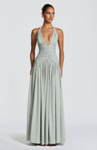 Amaris Maxi Dress - Sage Dress Babyboo Fashion Premium Exclusive Design