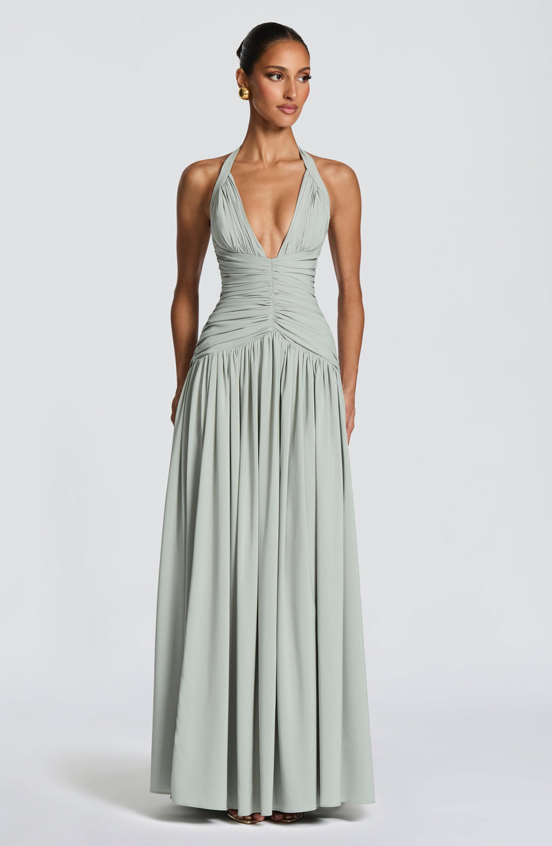 Amaris Maxi Dress - Sage Dress Babyboo Fashion Premium Exclusive Design
